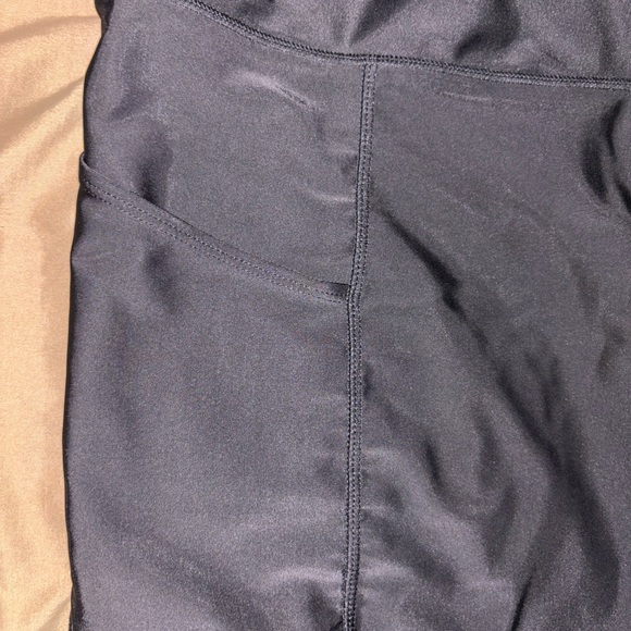 Black High Rise Athletic Pocket Shorts Women’s 3X Workout Gym Yoga Biker Shorts - Picture 2 of 5